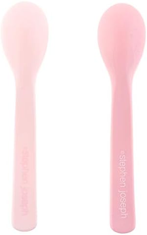 Stephen Joseph Silicone Baby Spoons Soft Ergonomic 1-3 Month