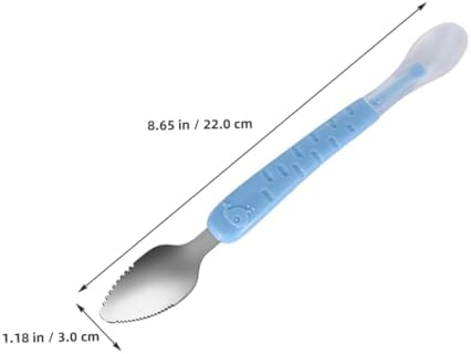 Dual-Head Fruit Puree Spoon Set with Storage Box