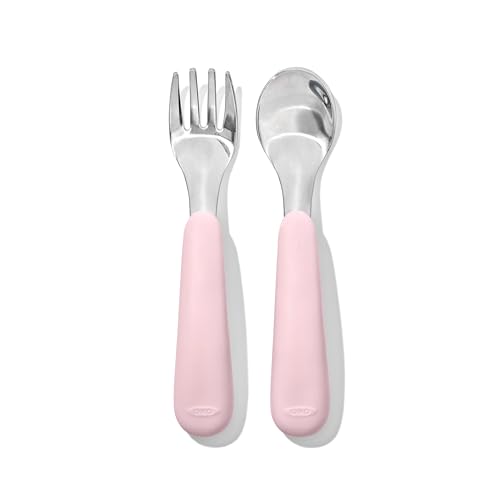 OXO Blossom Tot On-The-Go Fork Spoon Set