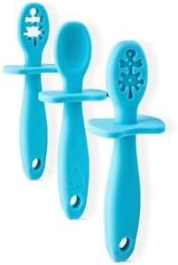 Growing Love Baby Spoons Set - Self-Feeding 6 Months Silhouette Design