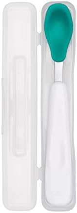 OXO Tot Food Masher Spoon with Travel Case - Rustic Teal On-the-Go