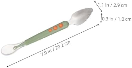 Abaodam Fresh Food Feeder 2-Piece Silicone Spoons for Babies