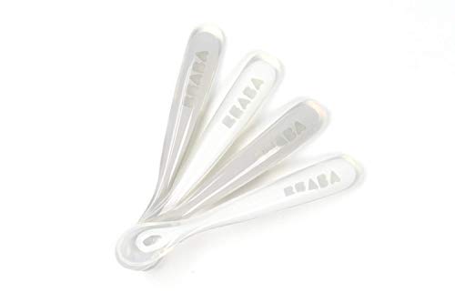 BEABA Original Silicone Feeding Spoon Set for Babies