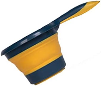 NPQPNAFC Folding Plastic Long-Handle Water Scoop for Fruit Vegetable Washing