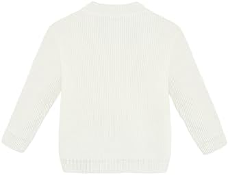 Lilax Little Boys Basic Long Sleeve V-Neck Classic Knit Cardigan Sweater