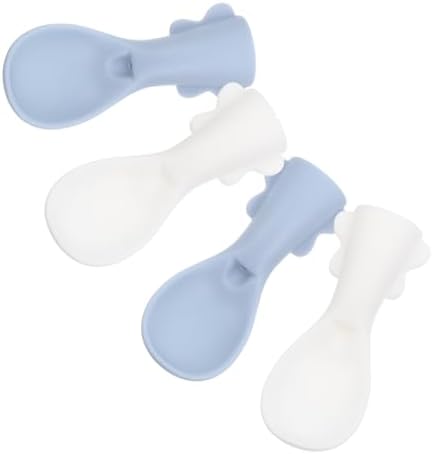 4-Pack Silicone Food Pouch Spoons for Babies