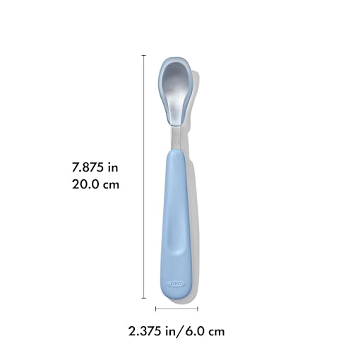 OXO Tot Feeding Spoon Set with Soft Silicone - Opal and Dusk