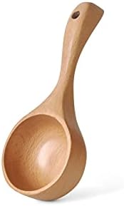 NPQPNAFC Short Handle Wooden Spoon for Bath Sauna