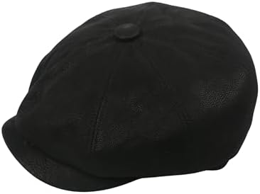 Leather Newsboy Caps