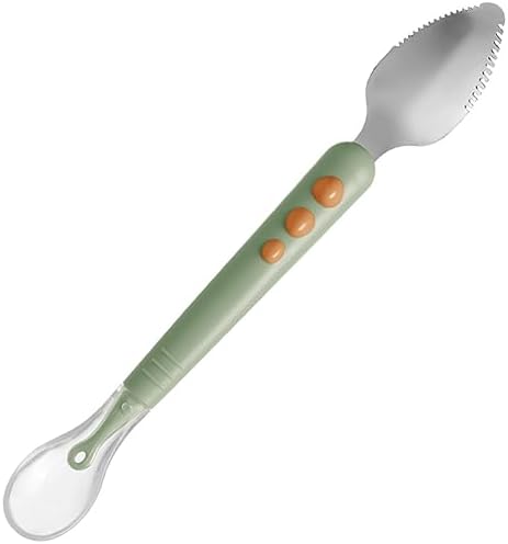 BestonZon Baby Double Head Food Scraper Soft-Tip