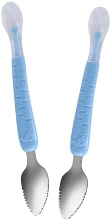 Dual-Head Fruit Puree Spoon Set with Storage Box