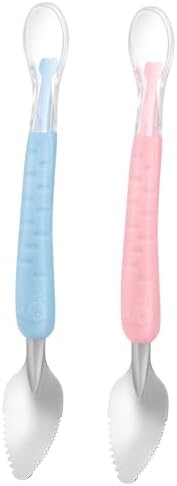 Double-Sided Fruit Spoon Set for Toddlers