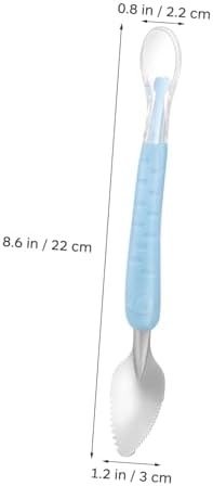 Secfou 2-Piece Scraper Feeding Tool Spoon