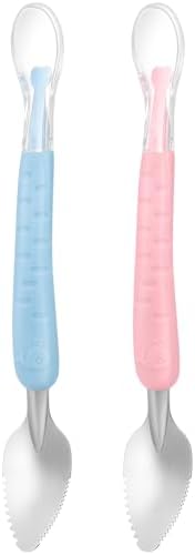 Soft Silicone Double-Headed Feeding Spoon Baby Food Decoder