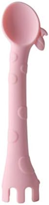Baby Silicone Soft Spoons - Fun Giraffe Design for Toddlers