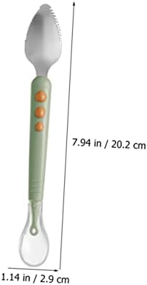 BestonZon Baby Double Head Food Scraper Soft-Tip