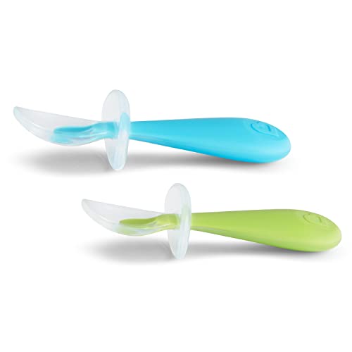 Munchkin Silicone Training Spoons with Choke Guard 4-Baby Set