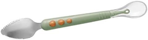 SECFOUDouble-Handled Silicone Baby Spoon for Toddlers