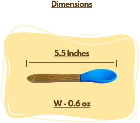 SAN SERO Bamboo Baby Spoons 4 Pack Weaning Set