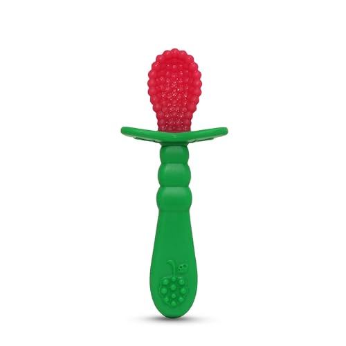 Razbaby Berry Bumps Silicone Spoon Babys First Spoon