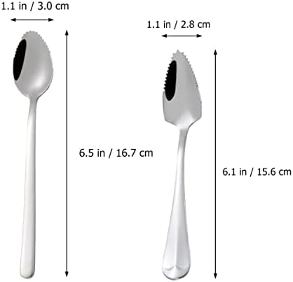 6pcs Stlss Steel Fruit Scraper Set for Babies