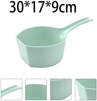 NPQPNAFCMultipurpose Green Long Handle Water Scoop for Kids