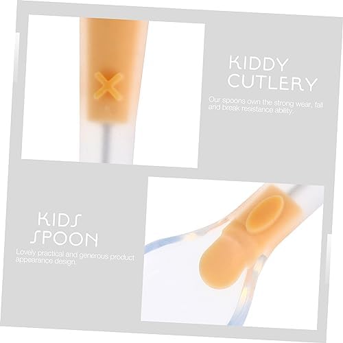 FAVOMOTO Kids Silicone Training Spoons
