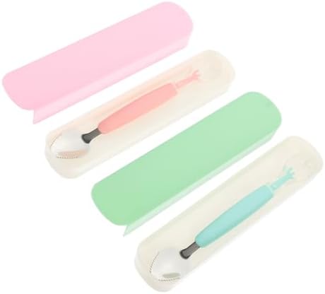 Perfect Baby Feeding Set 2 Set Spoon Scoops Silveware for 6 Months