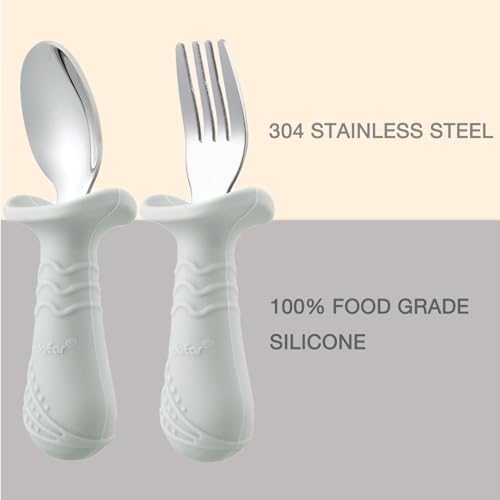 Panda Ear Anti-Choke Toddler Flatware Set