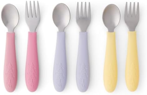 Safe Fun Kids Flatware with Silicone Handle