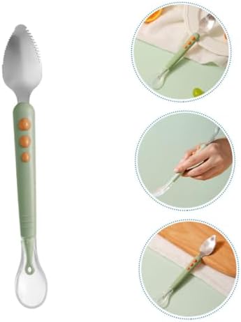 Vaguelly 2pcs Silicone Puree Spoons for Babies