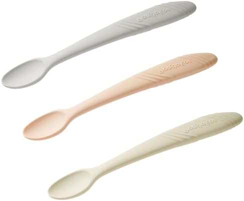 PandaEar 5-Piece Silicone Baby Spoons for Infants