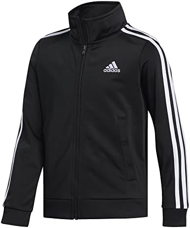 Adidas Boys Fierce Zip-Front Iconic Tricot Jacket - Ultimate Performance Style Fit
