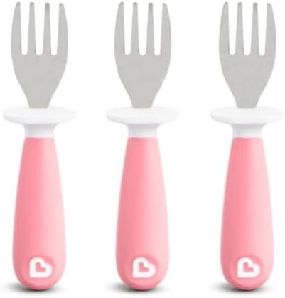 Munchkin Toddler Fork Set Fun Pink Set for Kids