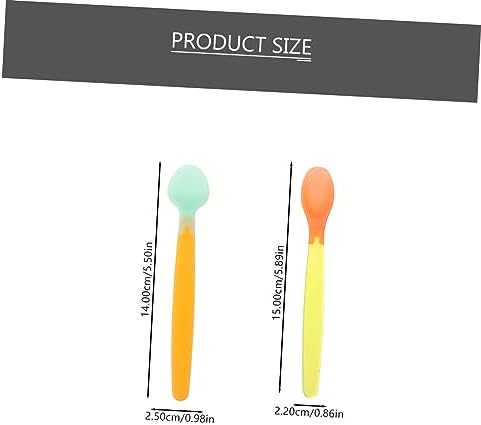 auctionsafe Silicone Baby Spoons for Toddlers