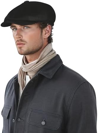 Leather Newsboy Caps