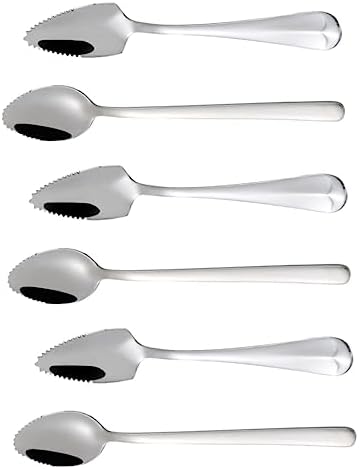 CIMAXIC 6-Piece Steel Fruit Puree Training Spoons