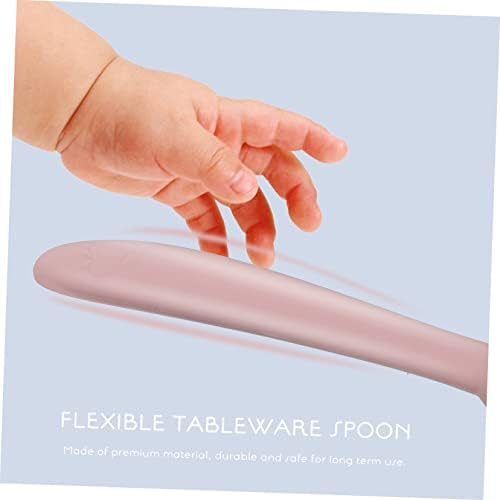 Toyandona 1-Piece Silicone Training Spoon for Infants