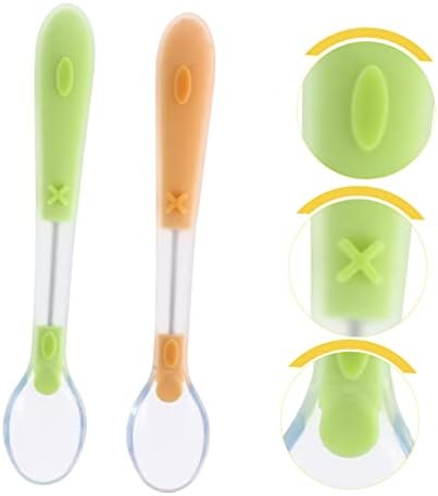 FAVOMOTO Kids Silicone Training Spoons