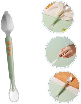Abaodam Fresh Food Feeder 2-Piece Silicone Spoons for Babies