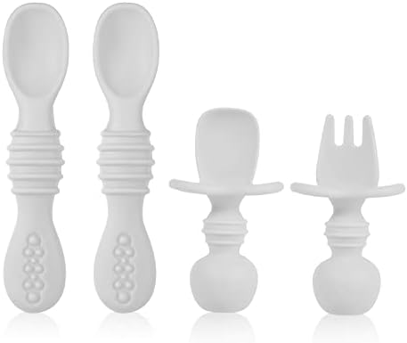 4-Piece Silicone Baby Spoons BPA-Free