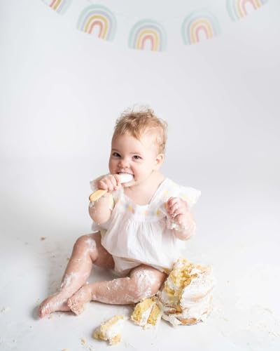 Avanchy Baby Spoons Bamboo Silicone Set for 4-Month-olds