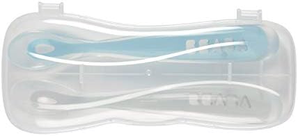 BEABA Babys First Foods Spoon Set with Travel Case