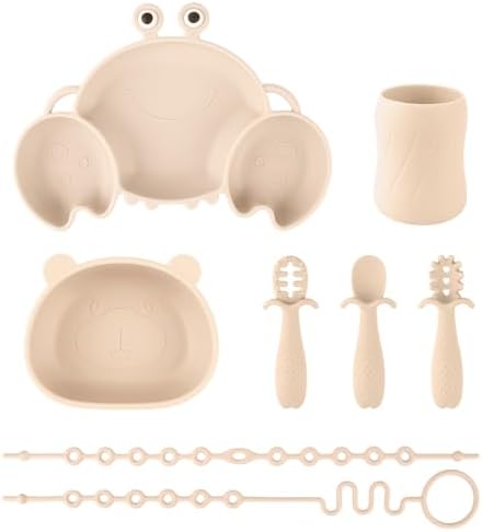 8-Piece Flatware Set for Baby Self-Feeding