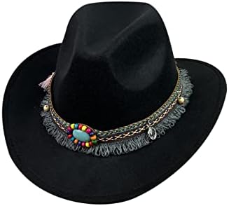Distinct Mens Fashionable Wide-Brim Felt Hat Custom-Fit