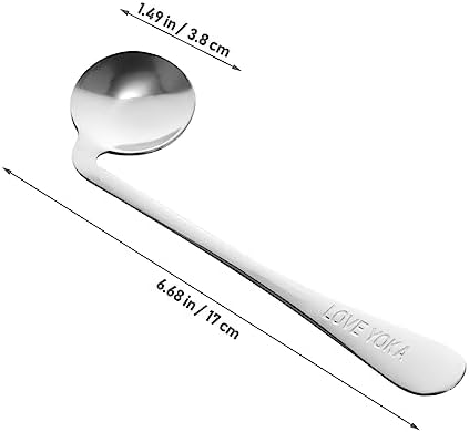 Cabilock 2Pcs Curved and Elder Eating Spoons for Easy Feeding