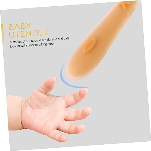 FAVOMOTO Kids Silicone Training Spoons