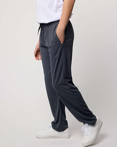 Real Essentials Boys Mesh Open BottomActive Sweatpants Stay Cool Dry