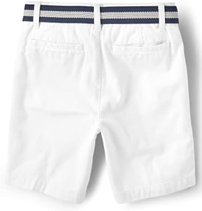 The Childrens Place Boys Stretchy Belted Chino Shorts
