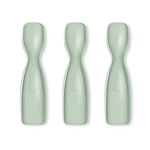NUK Pretensi 70141 3-Pack Soft Baby Spoon Sturdy for Sips Snacks